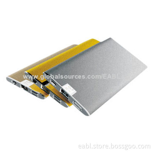 Power Banks for iPhone, A Grade Li-polymer Battery, OEM/ODM, LED Indicator/Ultra-thin/Aluminum Alloy